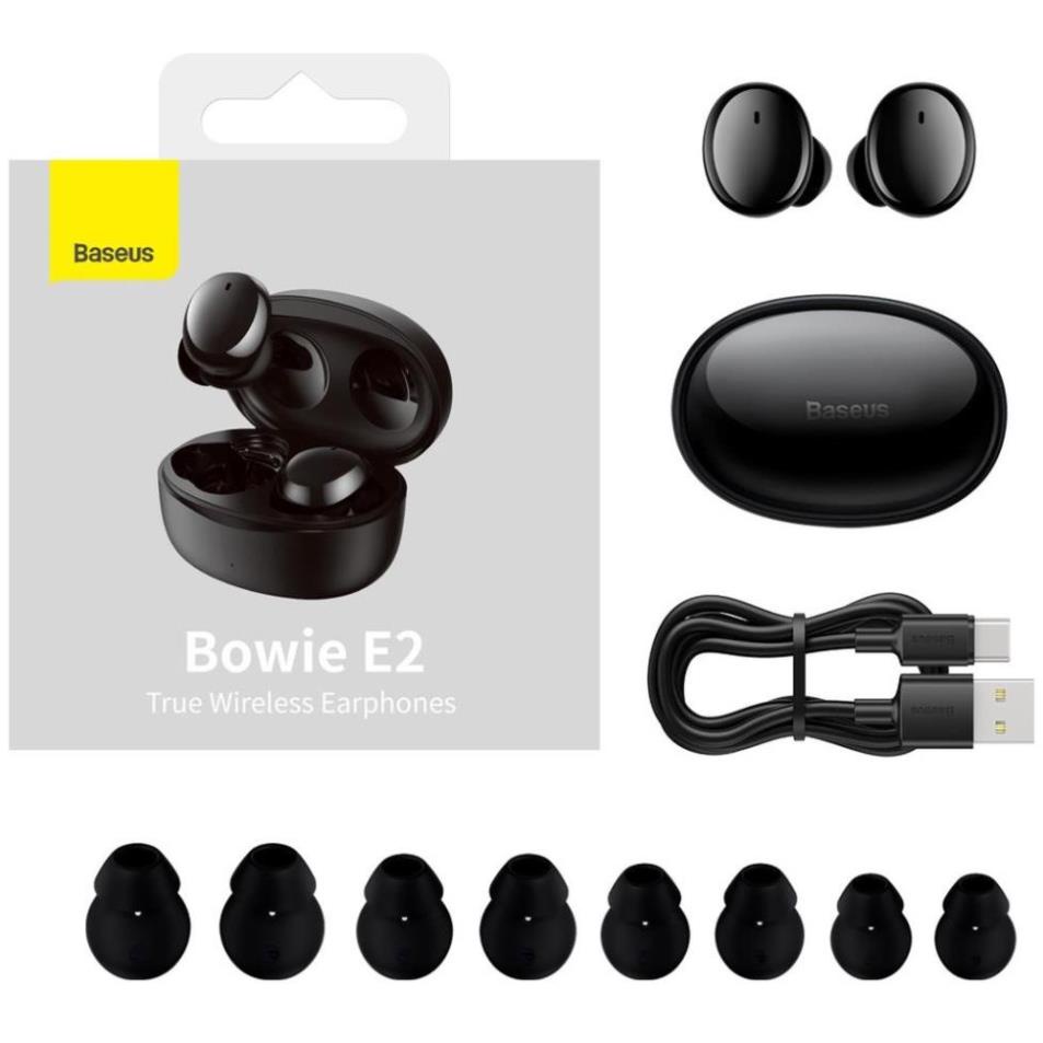 Tai nghe không dây Chính Hãng Baseus Mini Bowie E2 , Âm thanh đỉnh cao , Pin siêu trâu, thiết kế tiện dụng , hiện đại
