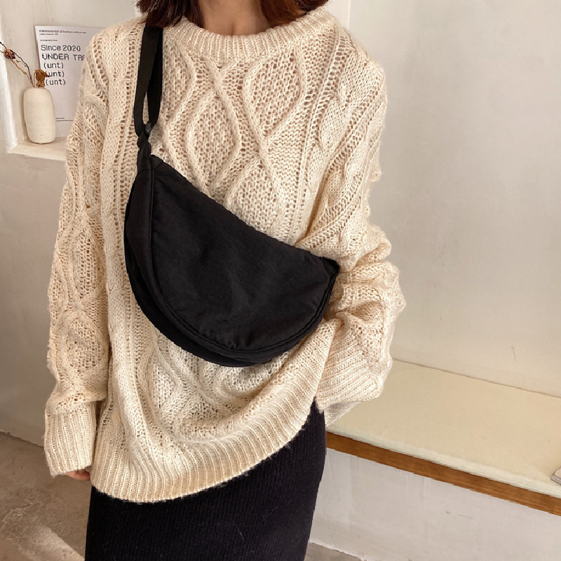 Túi Vải Nylon Đeo Vai Thời Trang Xinh Xắn Cho Nữ