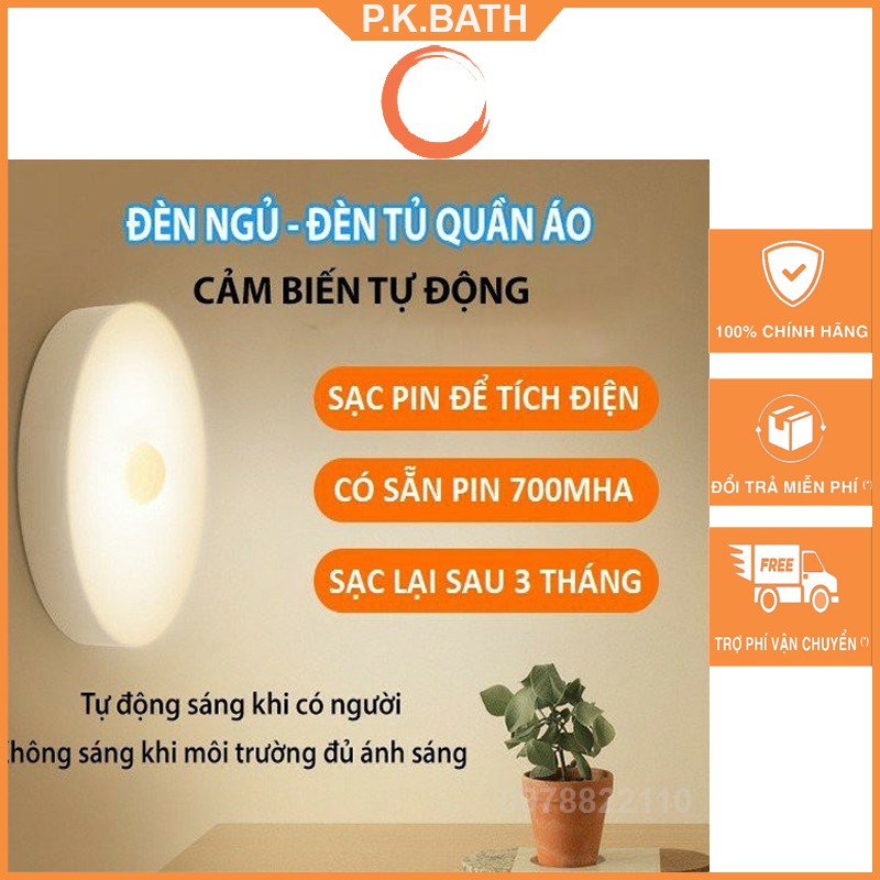 Đèn Led Cảm Ứng - Đèn Cảm Biến Tự Động Thông Minh Dùng Pin Sạc Vô Cùng Tiện Lợi