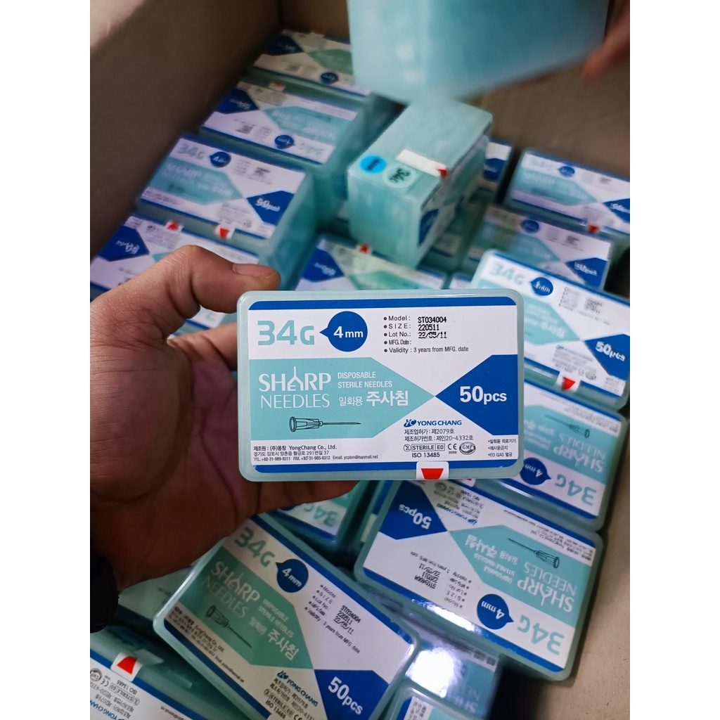 [Lẻ 1 cái] Kim tiêm meso Kim tiêm dưỡng chất căng bóng da Kim 34G Kim 32G Chuẩn y khoa