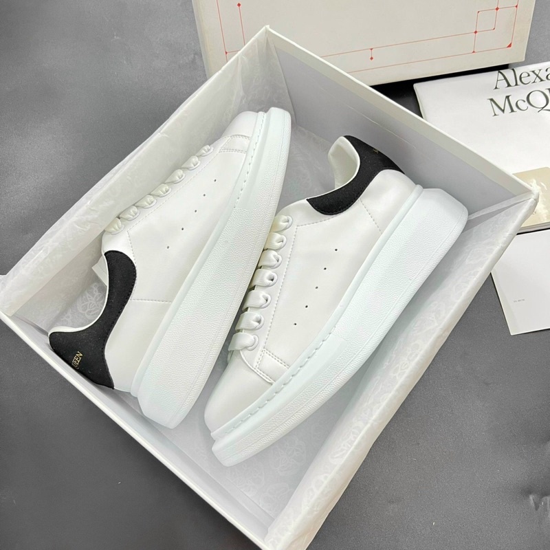 [SIEU PHAM] Giày thể thao Sneaker Mcqueen Trăng gót đen độn đế 5p Nam nữ Ảnh thật + Freeship | BigBuy360 - bigbuy360.vn