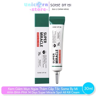 Kem Ngừa Mụn Some By Mi AHA-BHA-PHA 14 Days Super Miracle Spot All Kill Cream
