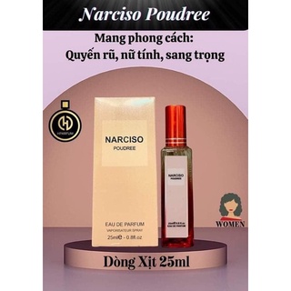NƯỚC HOA NACISO POUDREE HPARFUM CHUẨN PHÁP 25ML DẠNG XỊT