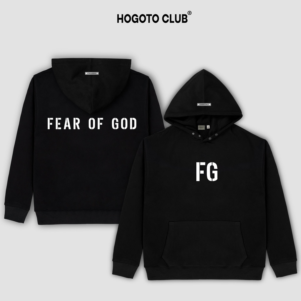 Áo nỉ Hoodie FG Fear of god Hogotoclub , áo nỉ bông hoodie unisex nam nữ