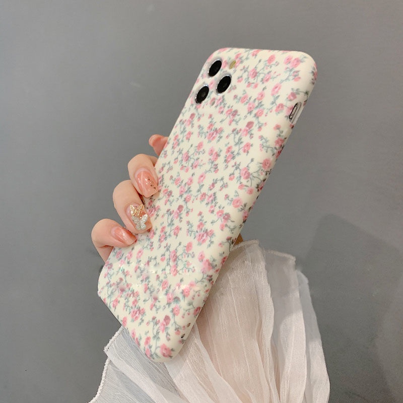 Ốp Điện Thoại Mềm Chống Rơi Họa Tiết Hoa Oải Hương Cho IPhone 12 11 7 8 + SE X XS XR XSMAX 11 11pro 11promax 7 12 12promax