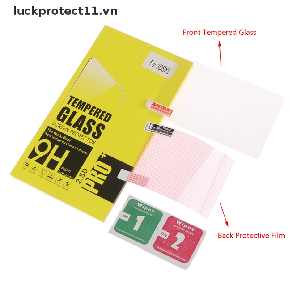* 3c &amp; NEW * 3DS XL / LL Kính Cường Lực Mặt Sau Cho Nintendo Screen.