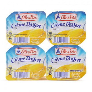 E - Lốc 4 Váng Sữa Elle & Vire Vani 100G