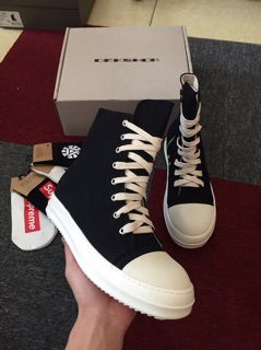 [ Tặng Vớ + Ảnh Thật ] Giày Rick Owens High R.E.P Thường