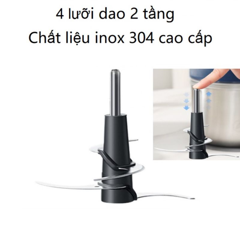 Máy xay đa năng MORPHY RICHARDS cao cấp, giúp xay thực phẩm thịt cá, rau củ, gia vị - BH 24 THÁNG 1 ĐỔI 1