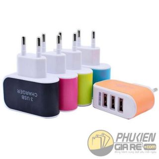 Củ sạc 3 cổng usb đa năng