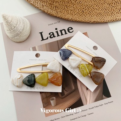 Kẹp tóc vân đá sang chảnh