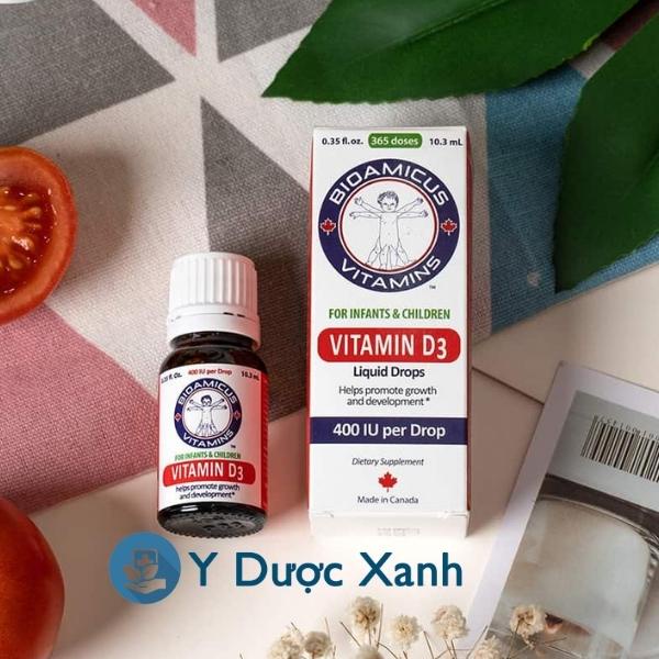 Phòng Khám, Nhà Thuốc - BIOAMICUS VITAMIN D3 10ml của Canada, Vitamin D3 cho bé - Y Dược Xanh