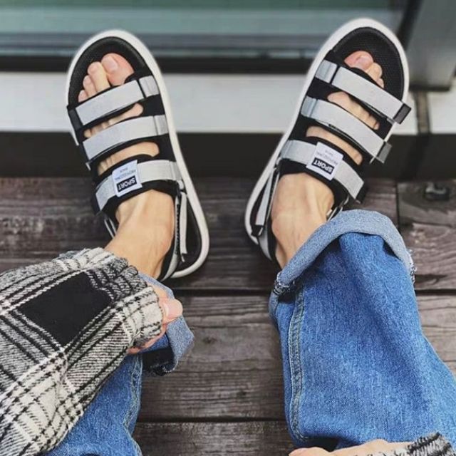 Giày sandal học sinh sinh viên quai ngang - Full size nam nữ