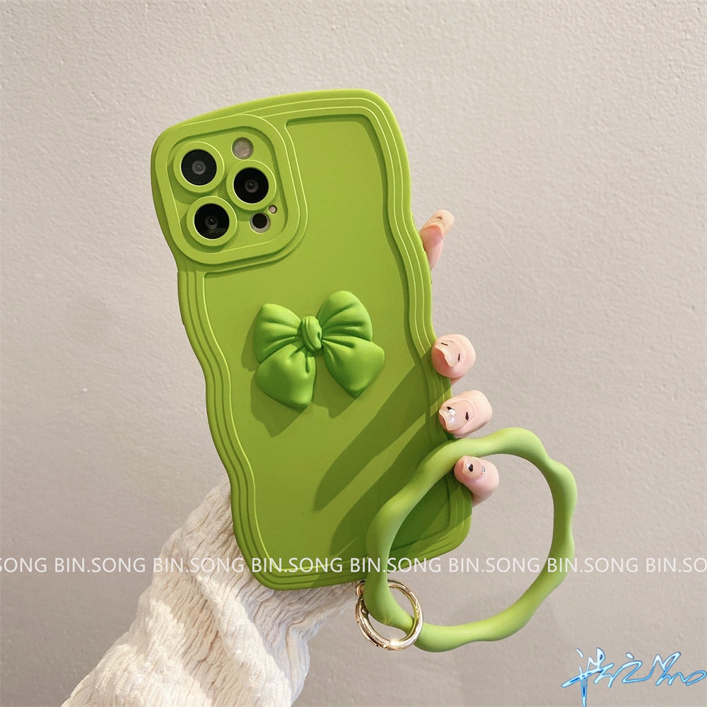 Ốp Điện Thoại Màu Xanh Lá 3D Cho Vivo Y33S Y21T Y11 Y20i Y20 Y33T Y21 Y17 Y12 Y15 V11i Y12A Y12S Y20S V23 V20 Pro S1 Y52S Y31S