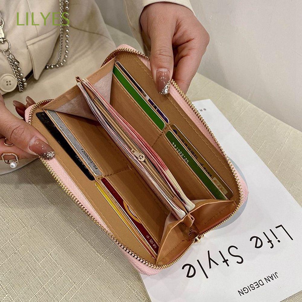 Ví Da PU Nhiều Ngăn Đựng Tiền Xu Đa Năng Phong Cách Hàn Quốc Dành Cho Nữ