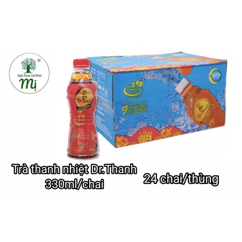 Thùng 24 chai trà thanh nhiệt Dr Thanh 330ml