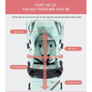 Xe đẩy em bé 2 chiều cao cấp Haowei T305