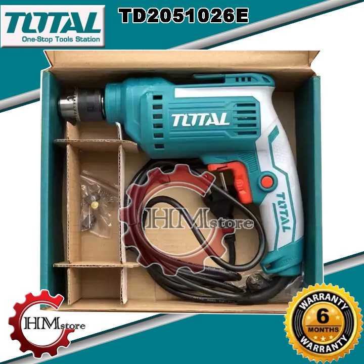 [Chính hãng] Máy khoan vặn vít cầm tay Total TD2051026E - Khoan vặn vít 10mm công suất 500w Mẫu mới