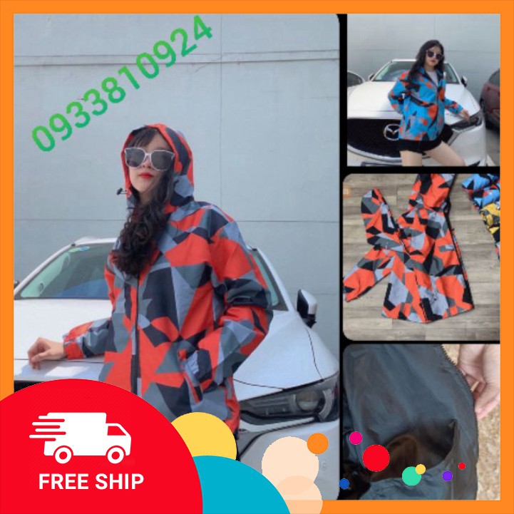 𝗡𝗘𝗪 𝗔𝗥𝗥𝗜𝗩𝗔𝗟 ÁO KHOÁC DÙ Cao Cấp 3D Rằn Ri (M920 - Dù Ngoại - Kèm Ảnh Thật)