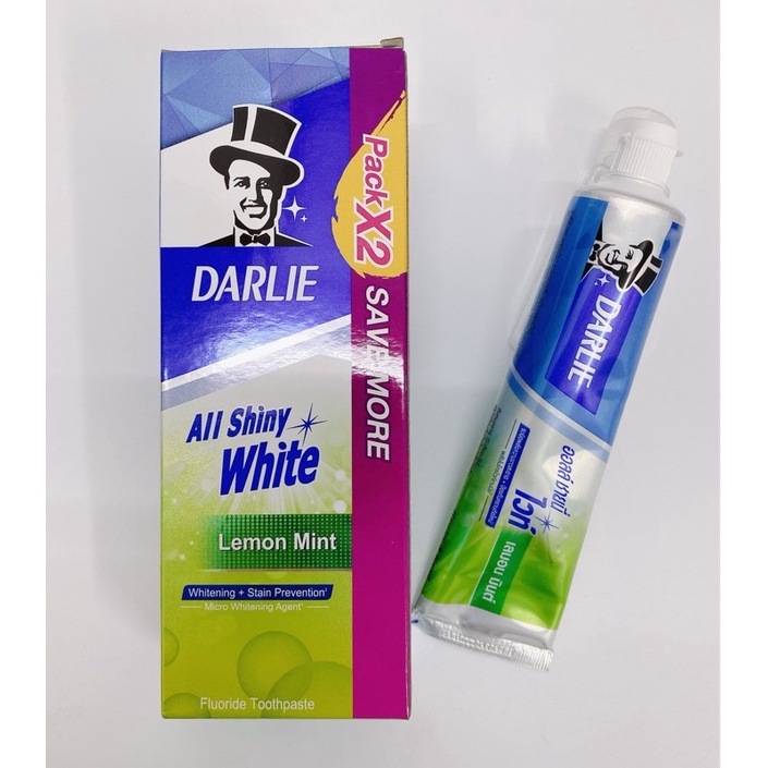 HỘP 2 TUÝP KEM ĐÁNH RĂNG DARLIE CHANH BẠC HÀ 280G