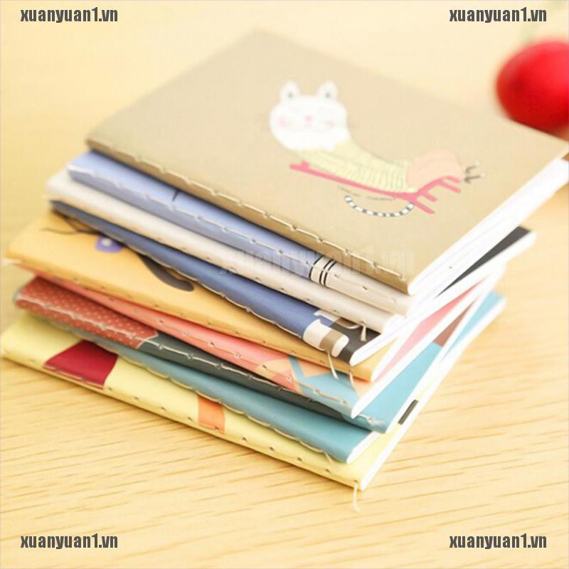 1 [XUANYUAN1] Sổ Tay Mini Bỏ Túi In Hình Hoạt Hình Dễ Thương