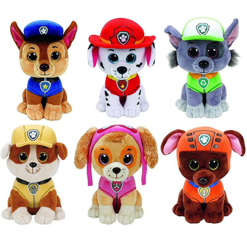 Đồ chơi chú chó Paw Patrol Marshall Rubble Chase Rocky nhồi bông dễ thương