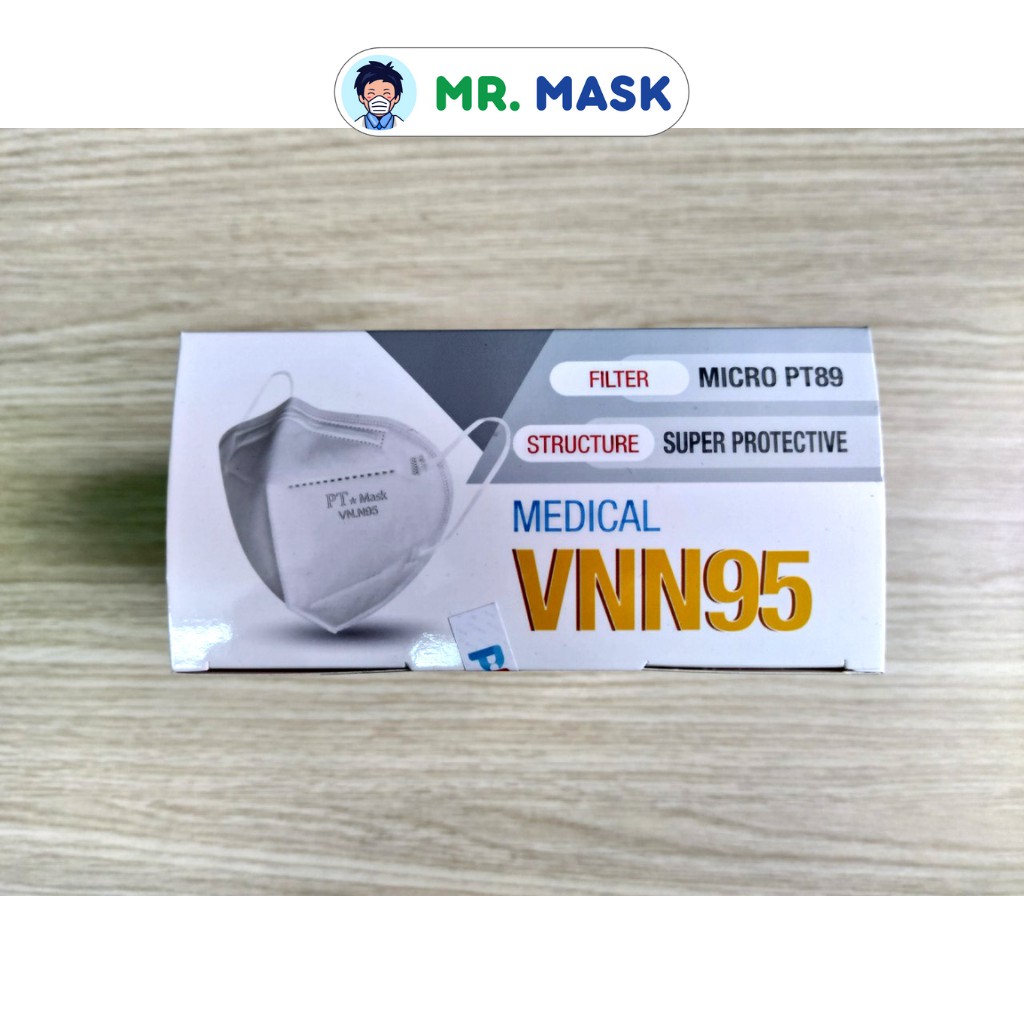 Khẩu Trang Y Tế N95 Không Van Cao Cấp Chính Hãng Phương Tuyến, 5 Lớp Kháng Khuẩn, Lọc 95% Bụi Mịn PM 2.5, 10 Cái/Hộp