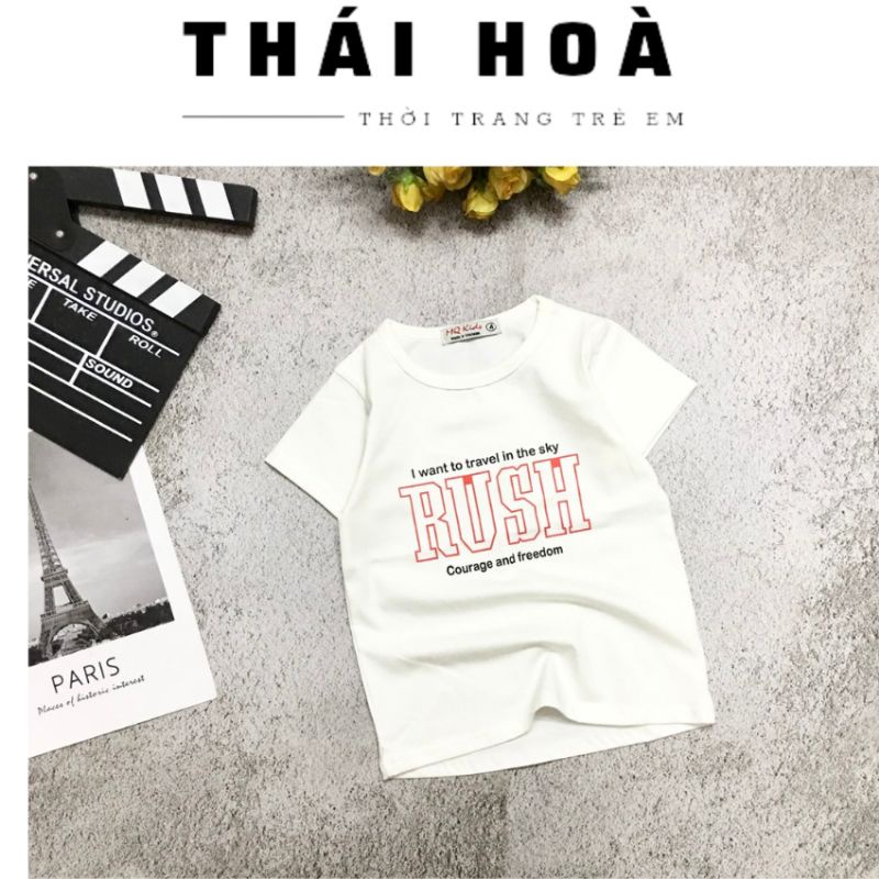 Size đại áo thun bé trai 21_40kg chất liệu cotton thoáng mát