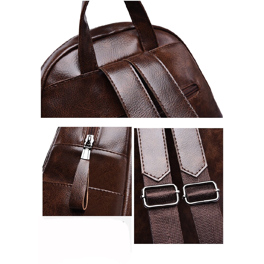 Ba Lô Chuwanglin Làm Bằng Da Thiết Kế Thời Trang Đa Năng