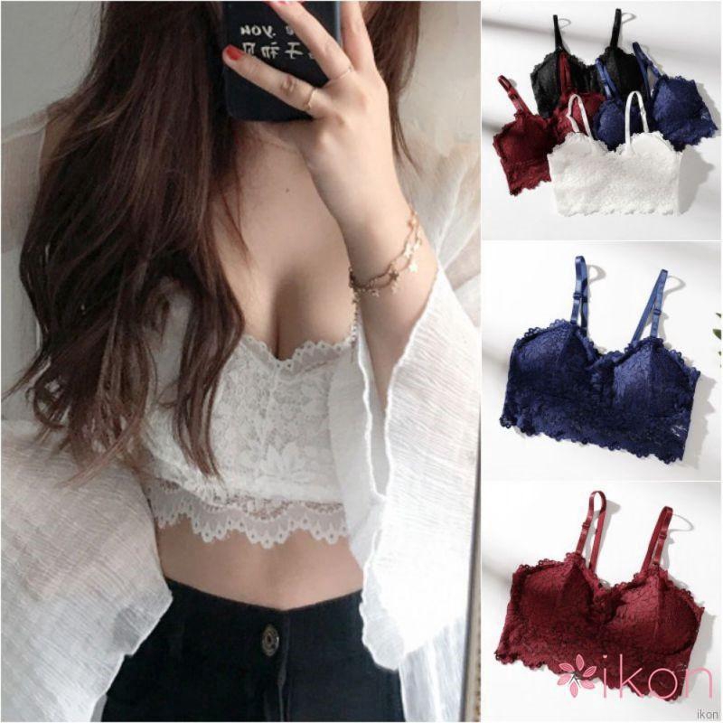 Áo ngực ren có mút không gọng mềm mại