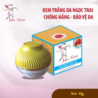 Kem trắng da SAN NORA chống nắng bảo vệ da dưỡng chất Linh chi đỏ - Collagen (18g)