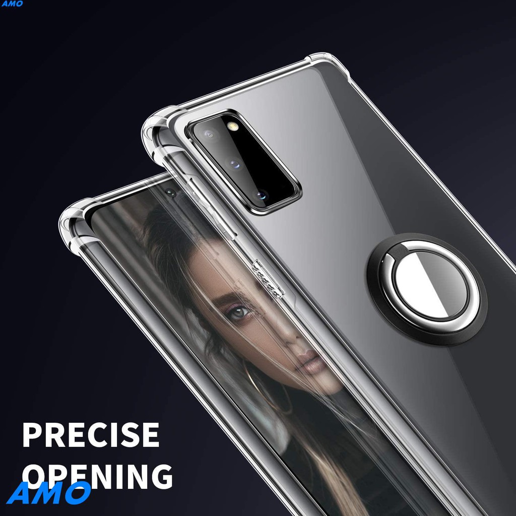 Ốp điện thoại mềm chống sốc có nhẫn đỡ cho Xiaomi Mi 11T Pro 11 Lite 5G