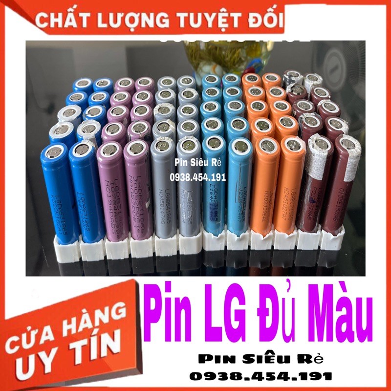 Pin 18650 LG Đủ Màu