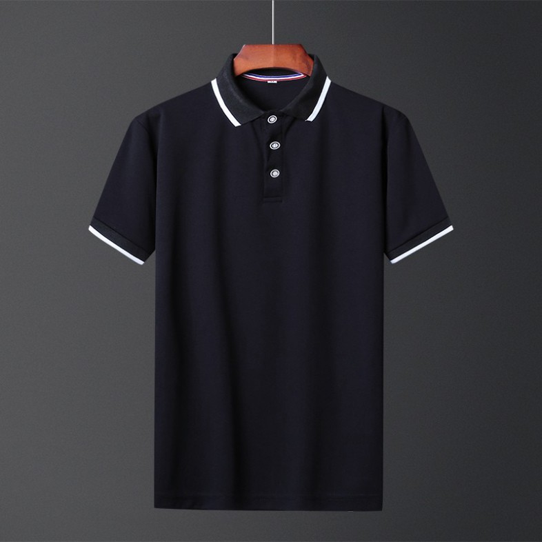 Áo phông nam ngắn tay cổ bẻ phối viền cao cấp : Kiểu dáng Hàn Quốc chất liệu cotton , co giãn 4 chiều(APKV) | BigBuy360 - bigbuy360.vn