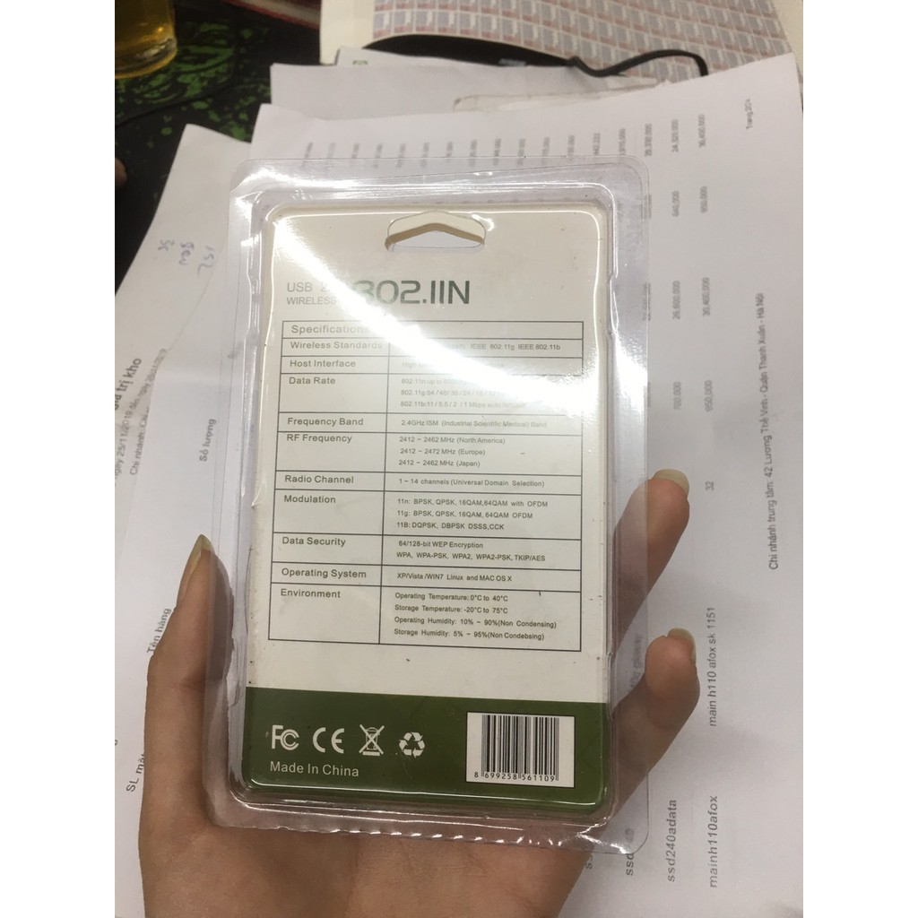 USB Wifi - USB thu Wifi 802.11n Cho Máy Bàn, Đầu thu kỹ thuật số youtube Có Anten - USB WIFI CHÍNH HÃNG | BigBuy360 - bigbuy360.vn