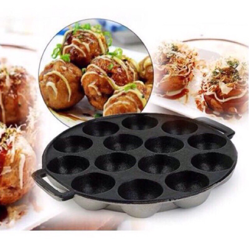 Khuôn Làm Bánh Bạch Tuộc Takoyaki Nhật Không Dính