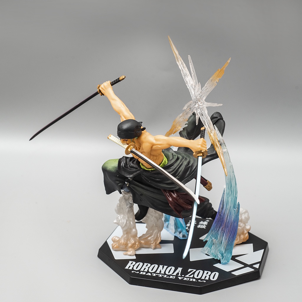 Mô hình One Piece nhân vật Zoro phiên bản Battle Ver đồ chơi mô hình nhân vật One Piece để bàn trang trí Haki Shop