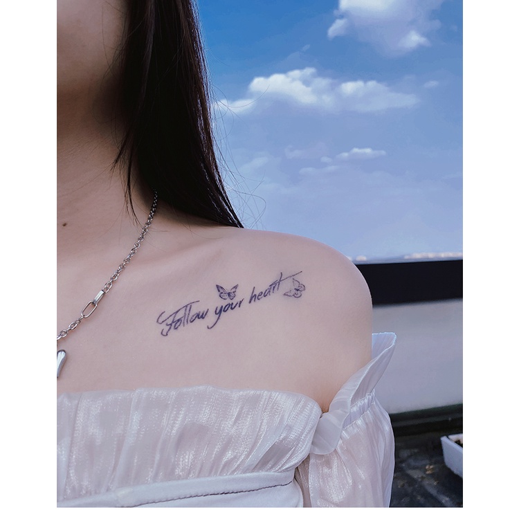 【SIYA Magic Tattoo】Hình Xăm Dán Tạm Thời 15 Ngày Bảng Chữ Cái Tiếng Anh Chống Nước 11CM*8CM SIYA MAGIC TATTOO