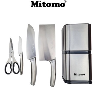 Bộ dao làm bếp thép crom cao cấp 5 món Mitomo DKC 199- HÀNG CHÍNH HÃNG