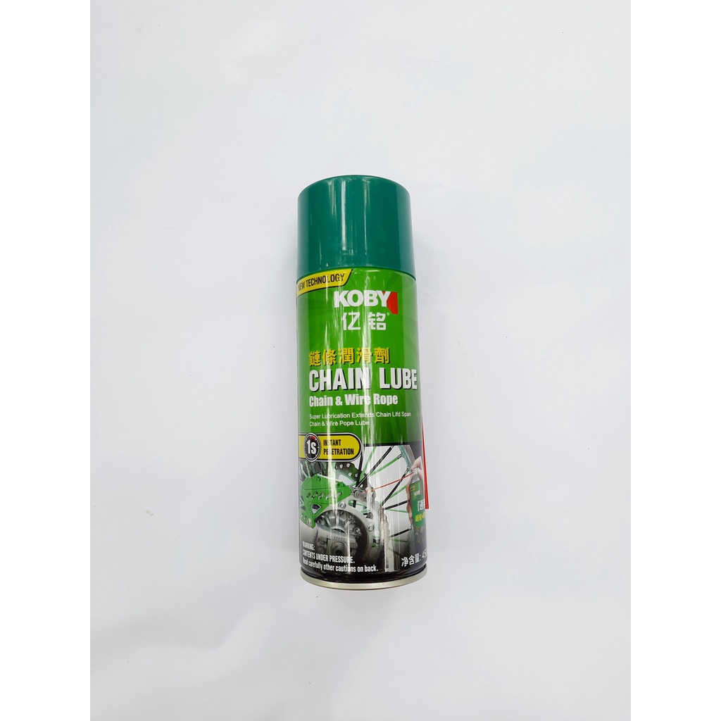 Chai Xịt dưỡng xích KOBY tặng kèm chổi rửa