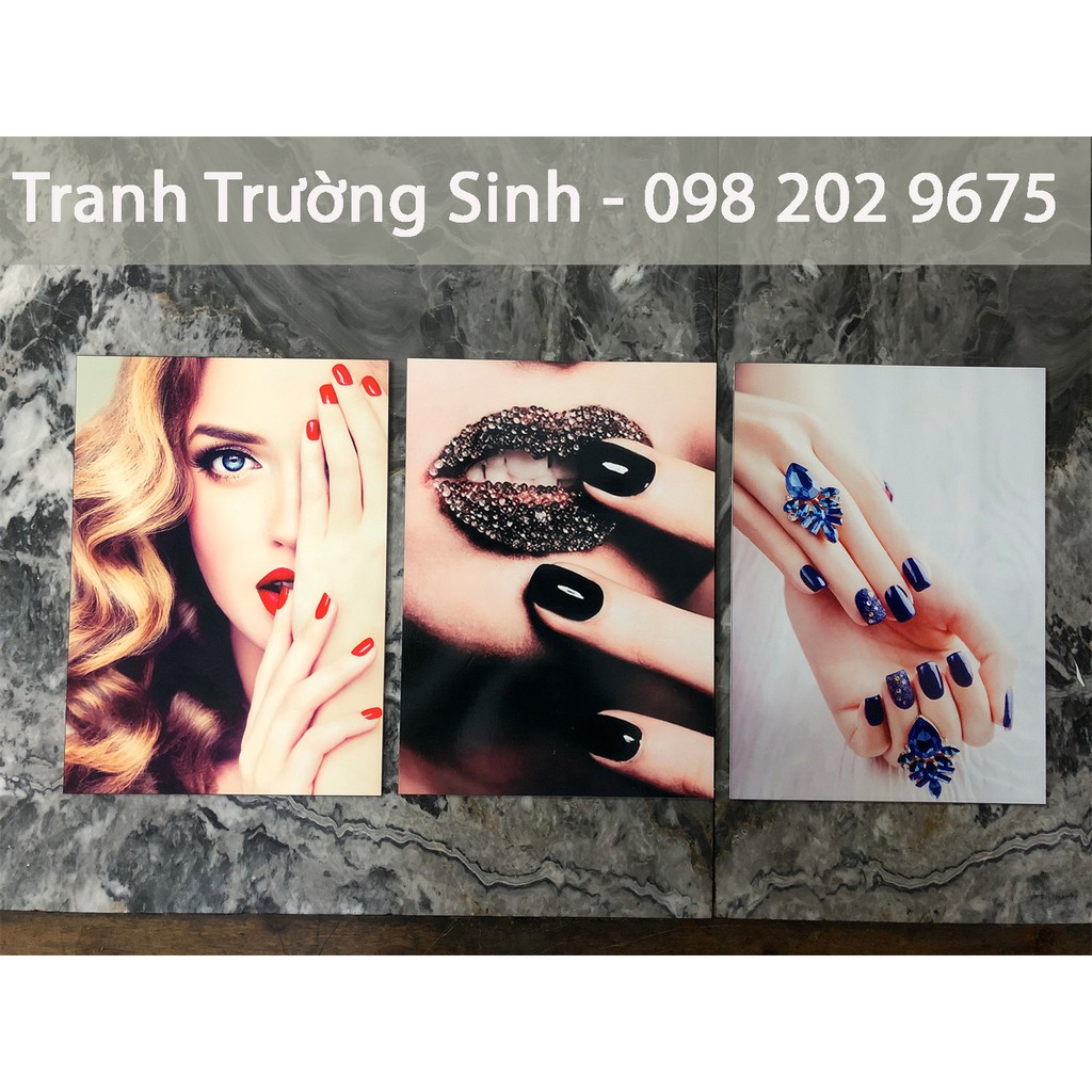 COMBO 3 TRANH NAIL (25x35x3)