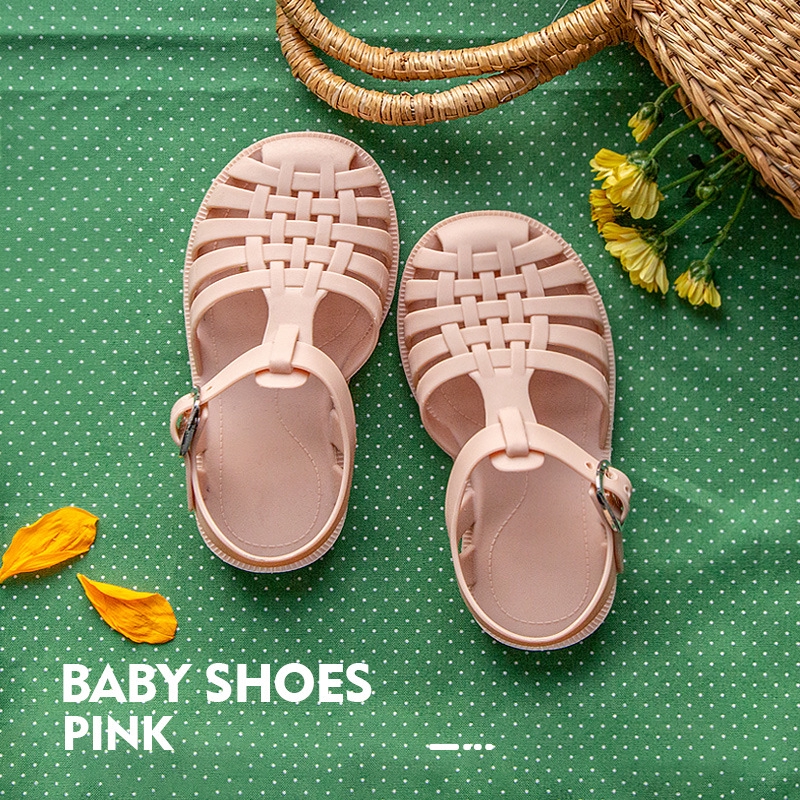 Giày sandal đế mềm chống trượt đơn giản xinh xắn dành cho bé