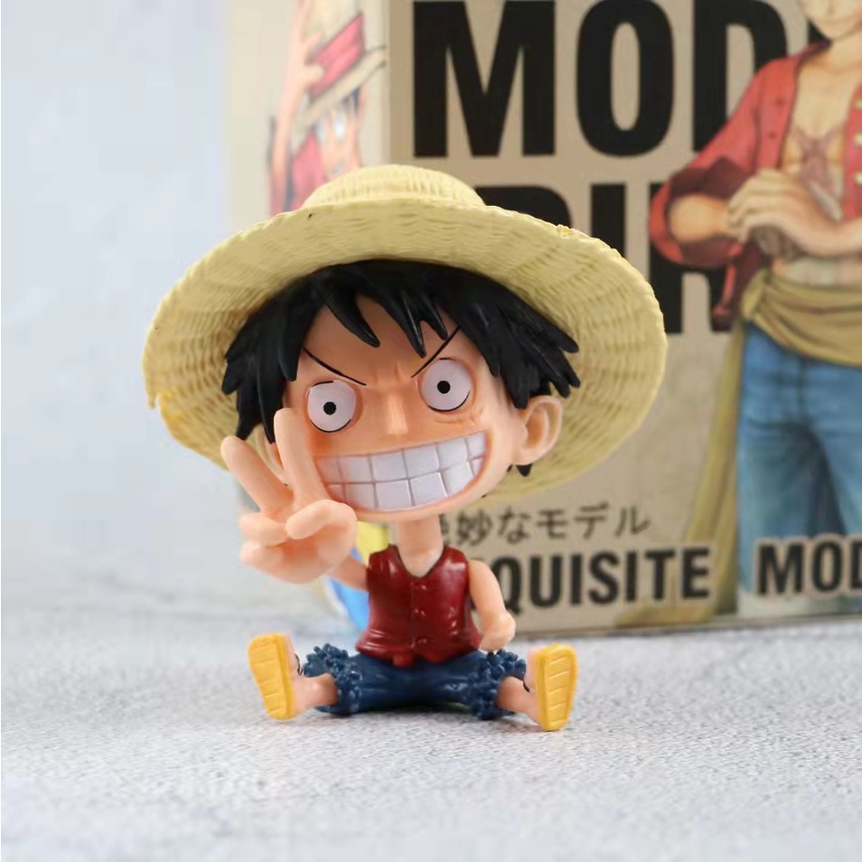 Mô hình One Piece chibi Luffy cực dễ thương cao 9cm , figure one piece
