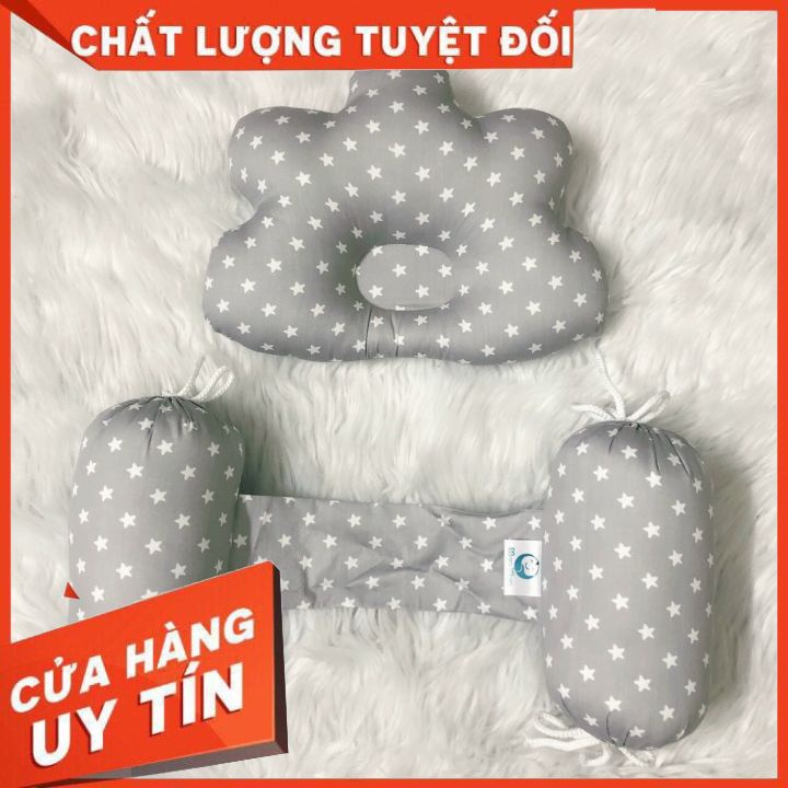 Bộ gối chặn bông đám mây cao cấp cho bé