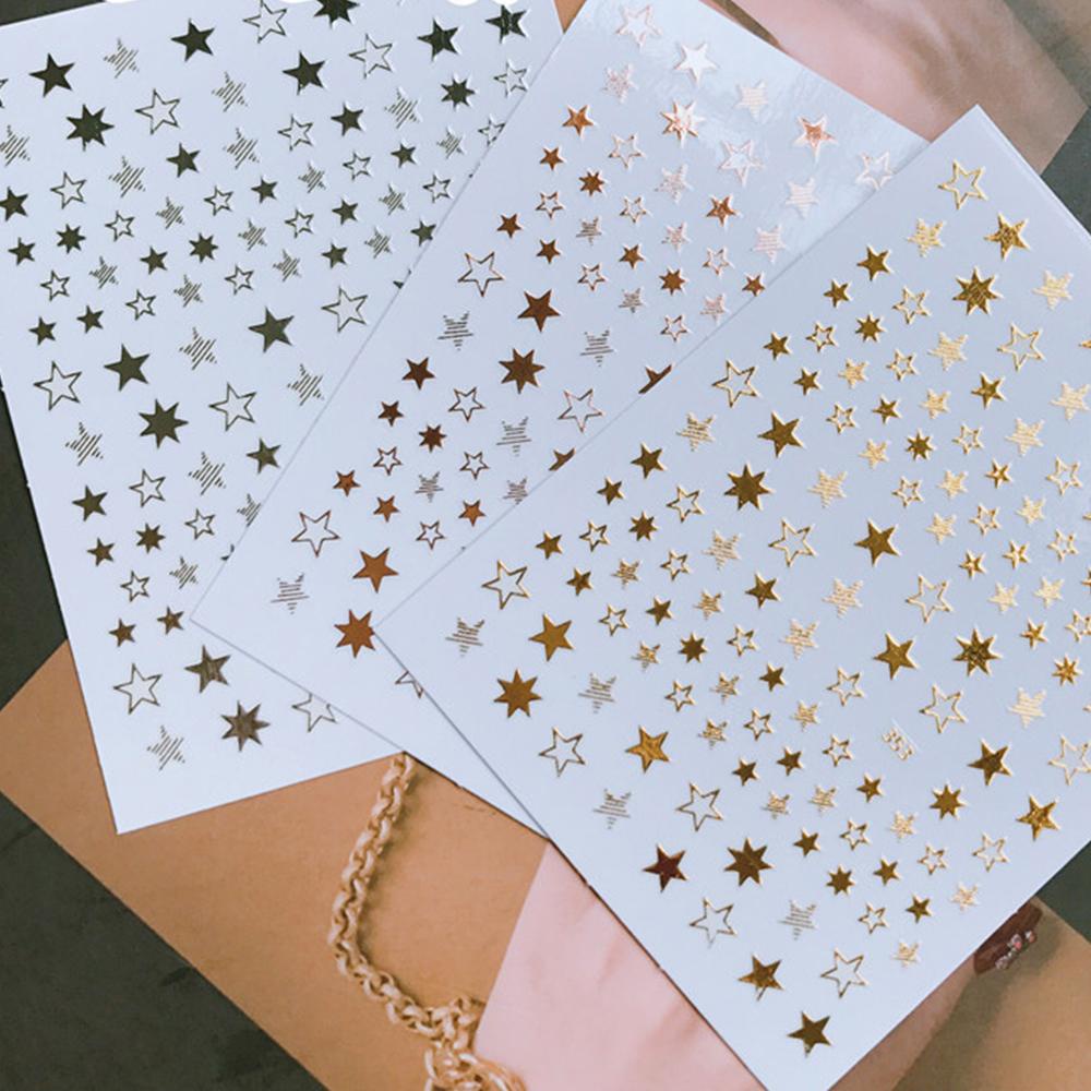 1 Sticker Dán Móng Họa Tiết Hình Học 3D DIY