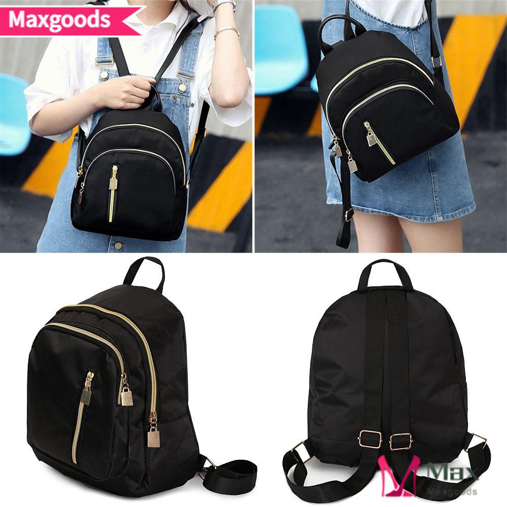 Balo Vải Oxford Mini Đeo Vai Đa Năng Màu Đen Thời Trang Cho Nữ
