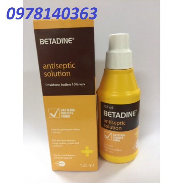 Dung dịch sát khuẩn BETADINE 125ml