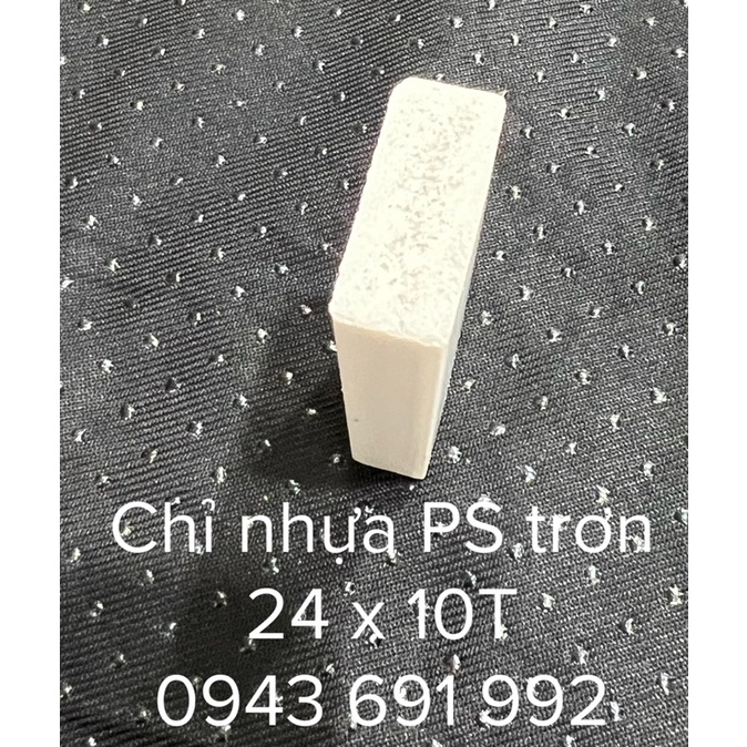 Phào chỉ nhựa composite bản phẳng rộng 2.4cm trắng trơn