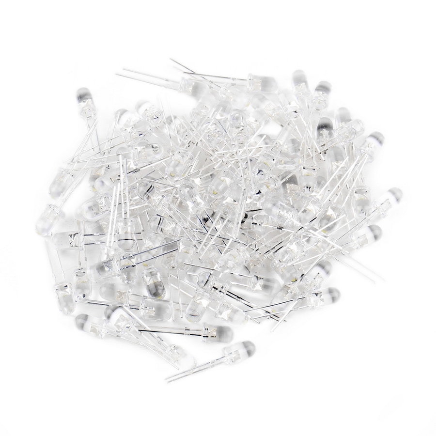 Bộ 100 đèn LED đi-ốt 5mm thiết kế siêu sáng tiện lợi