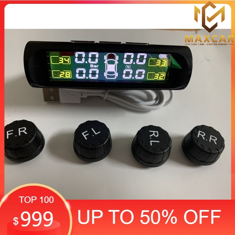 Cảm biến áp suất lốp  van ngoài - TPMS - bản quốc tế - chip Đức báo chuẩn